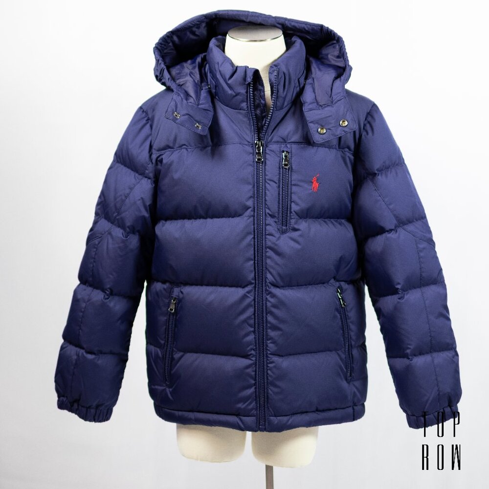 Polo Ralph Lauren Boys Ripstop Down Hooded Jacket - Newport Navy